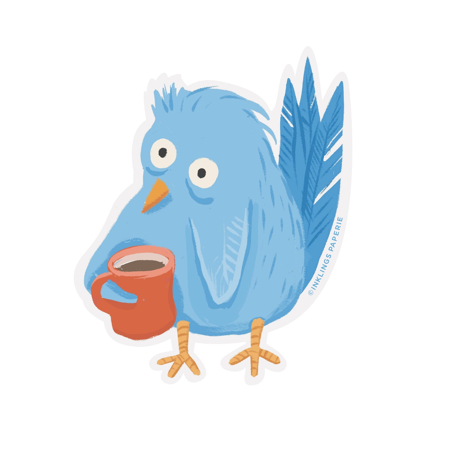 Tired Bird Vinyl Sticker