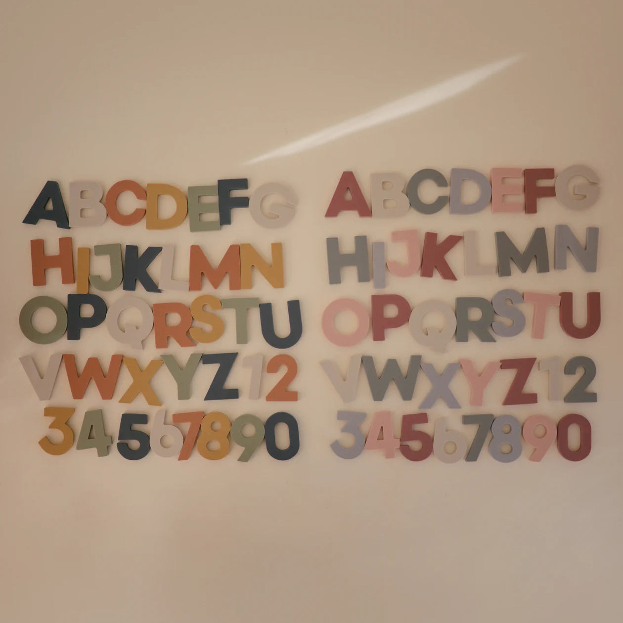Letters & Numbers Bath Play Set by mushie