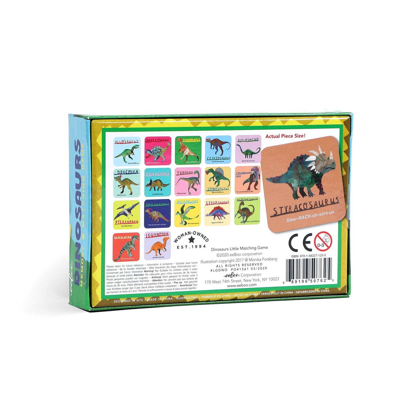 Dinosaurs Little Memory & Matching Game by eeBoo