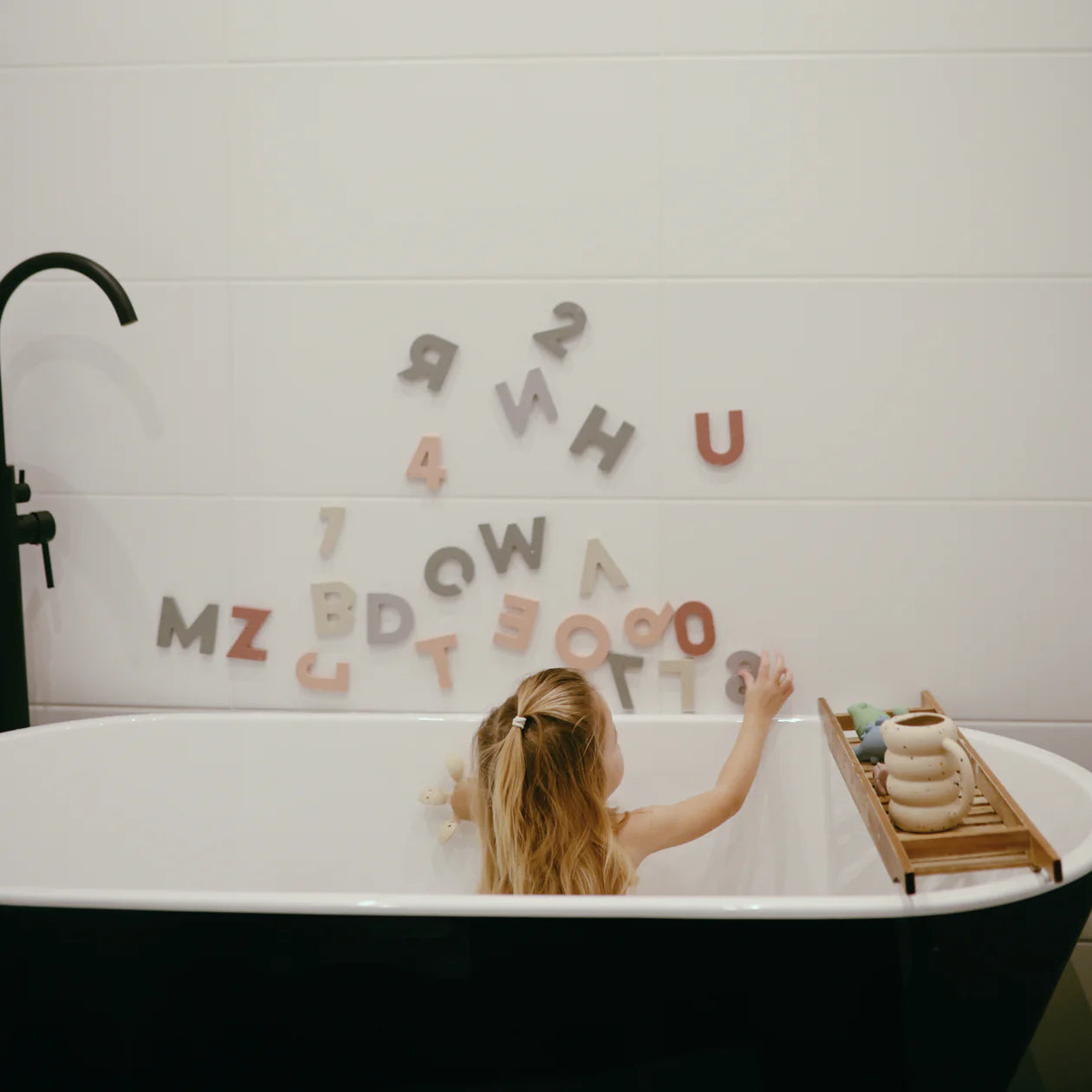 Letters & Numbers Bath Play Set by mushie