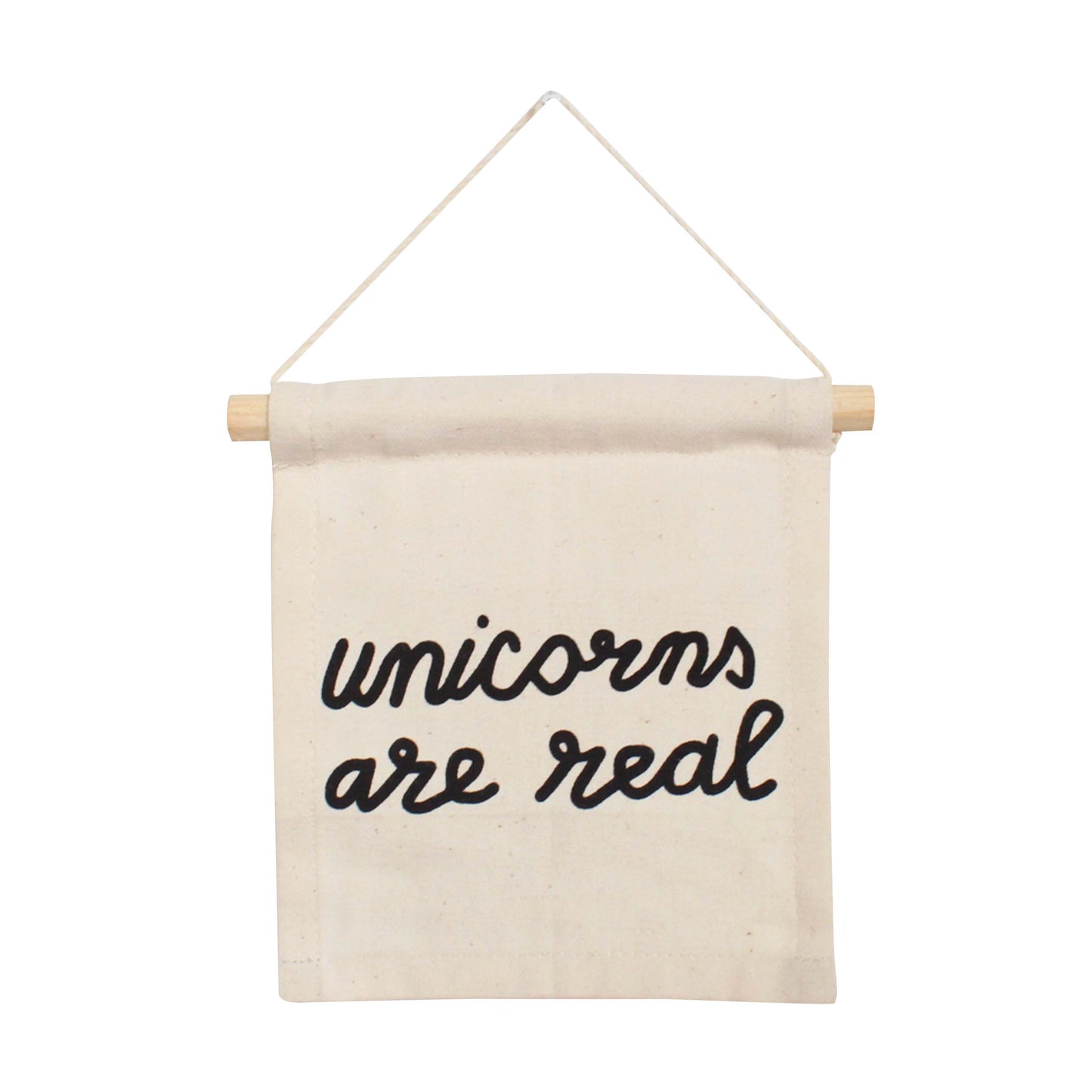 Unicorns are Real Canvas Hang Sign