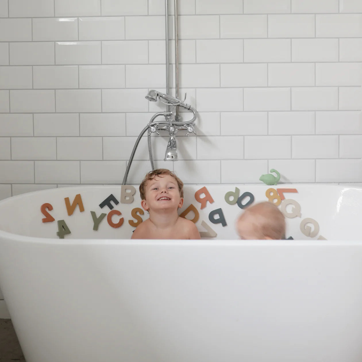 Letters & Numbers Bath Play Set by mushie