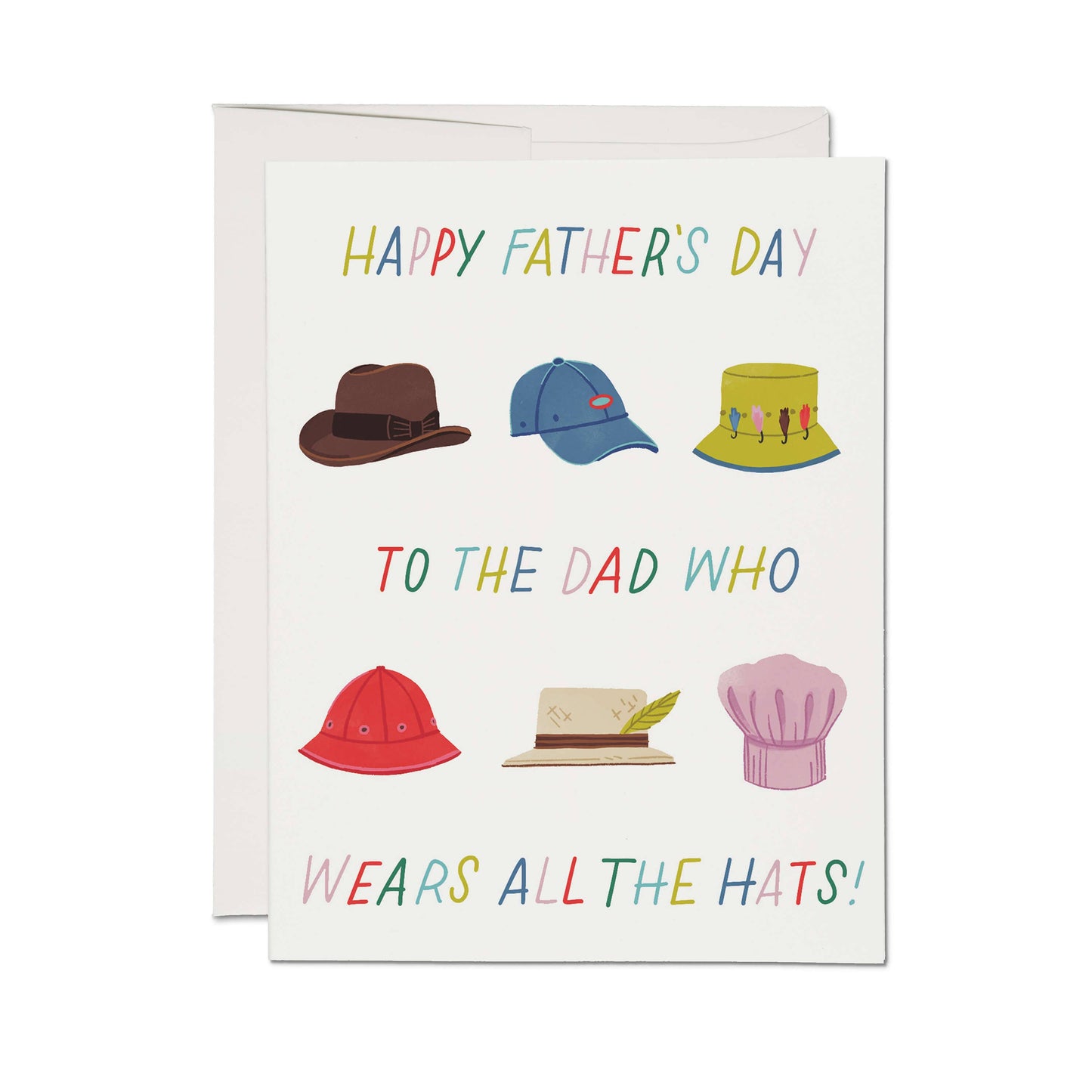 Lots of Hats Dad's Day Greeting Card