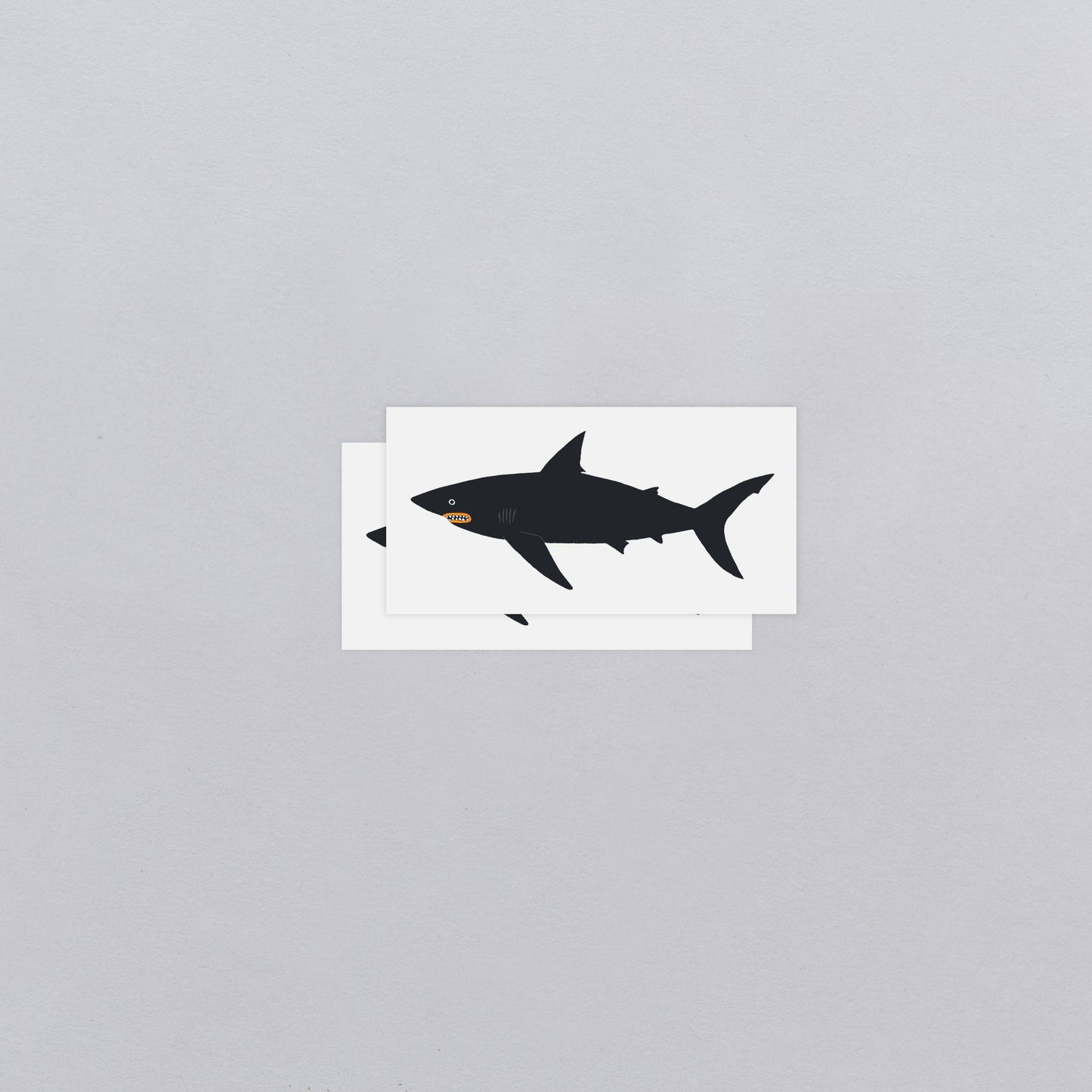 Dark Waters Shark Temporary Tattoo Pair