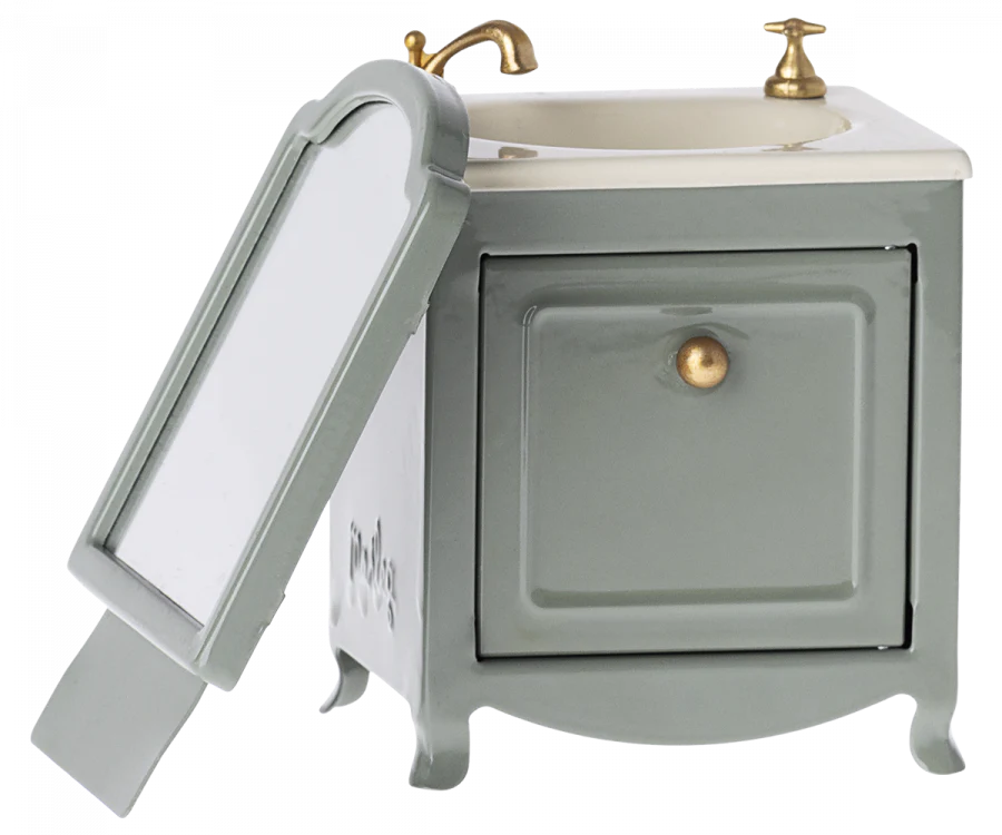 Sink Dresser, Mouse, Dark Mint, by Maileg