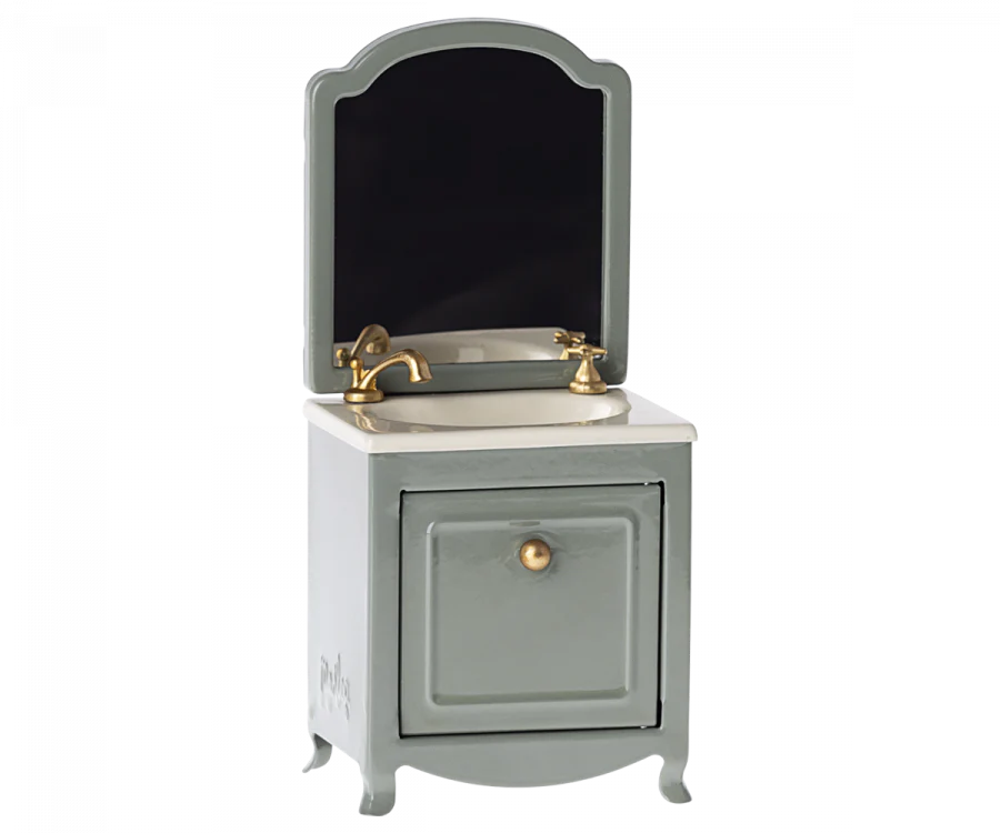 Sink Dresser, Mouse, Dark Mint, by Maileg