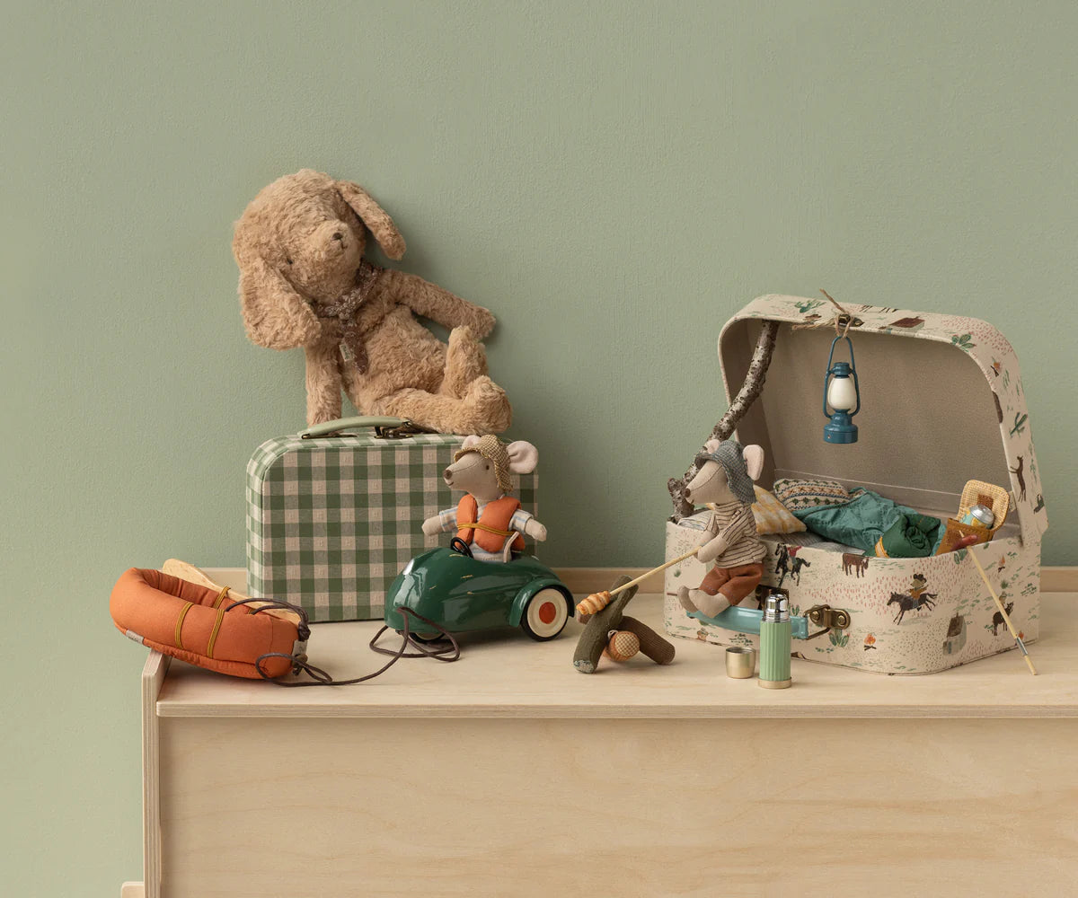 Car, Mouse, Dark Green, by Maileg