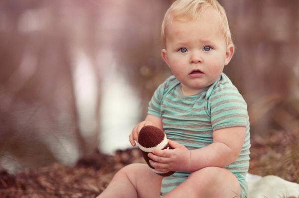 Organic Football Rattle by Estella NYC