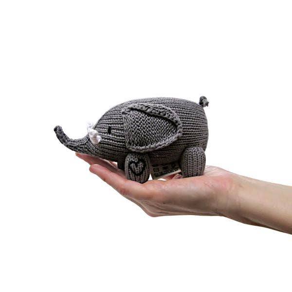 Organic Elephant Rattle by Estella NYC