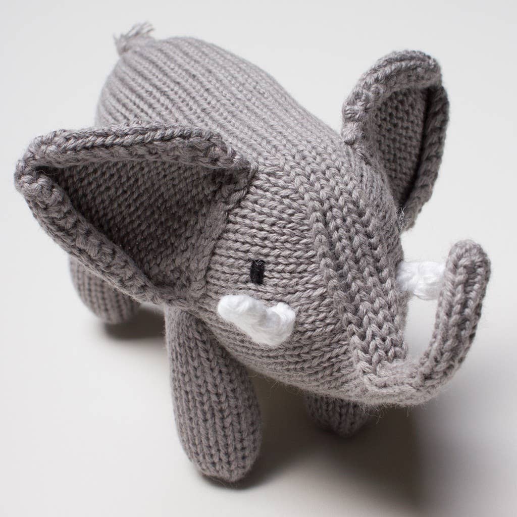 Organic Elephant Rattle by Estella NYC