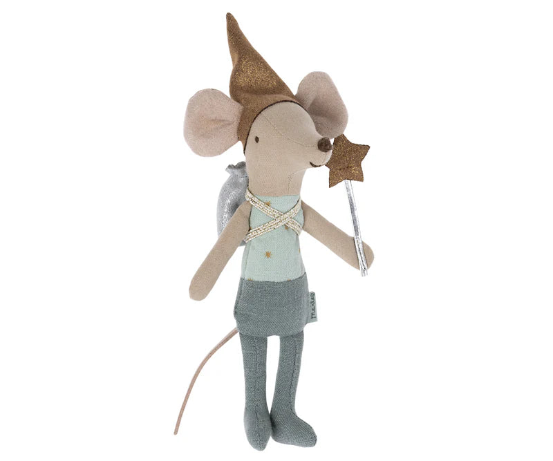 Tooth Fairy Mouse in Matchbox, Blue, by Maileg