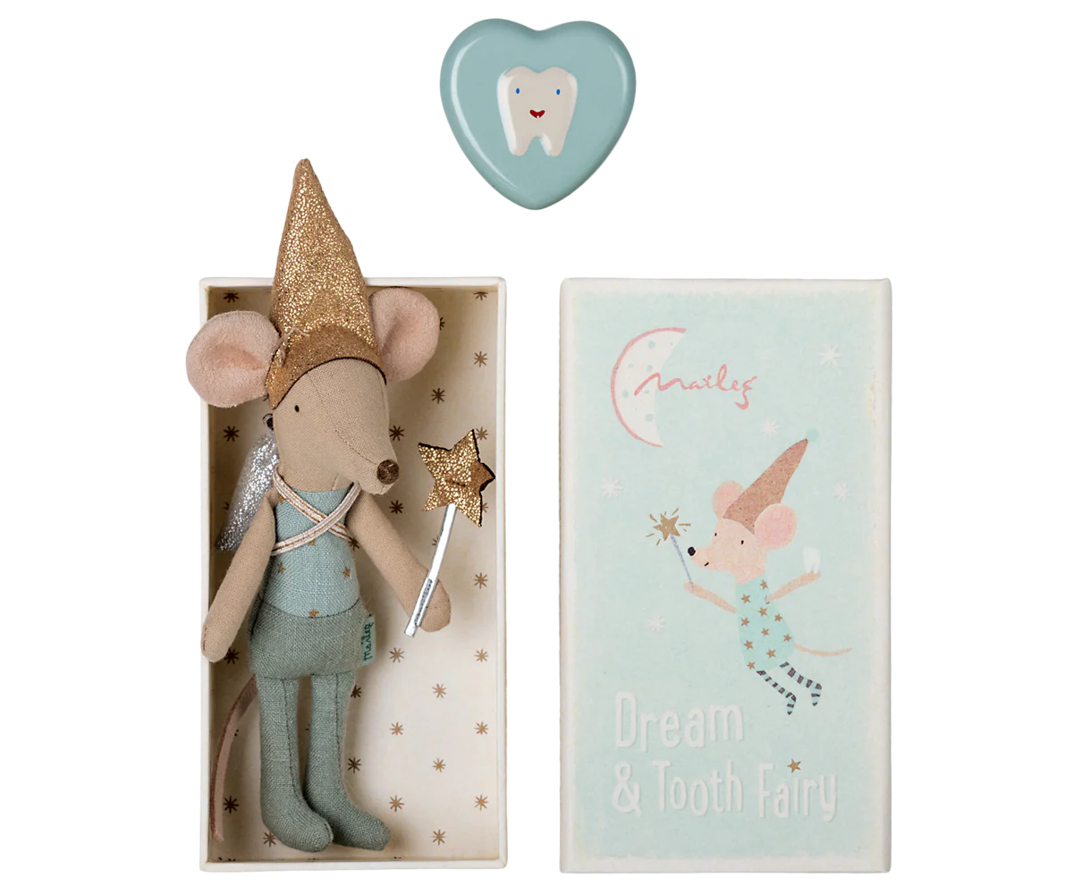 Tooth Fairy Mouse, Blue, by Maileg