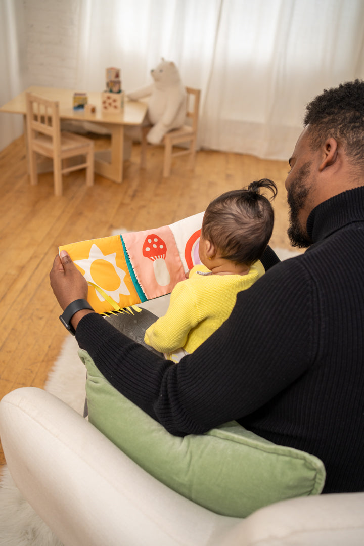 Wimmer Seek & Peek Black|White Soft Book by Manhattan Toy Co