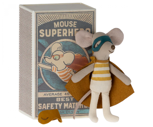Superhero Mouse, Little Brother, by Maileg