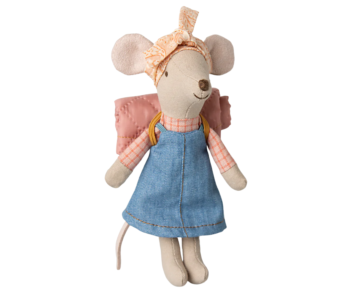 Hiker Mouse, Big Sister, by Maileg