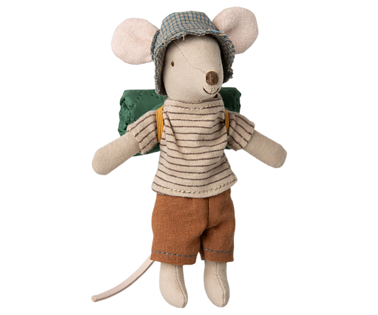 Hiker Mouse, Big Brother, Thin Stripes, by Maileg