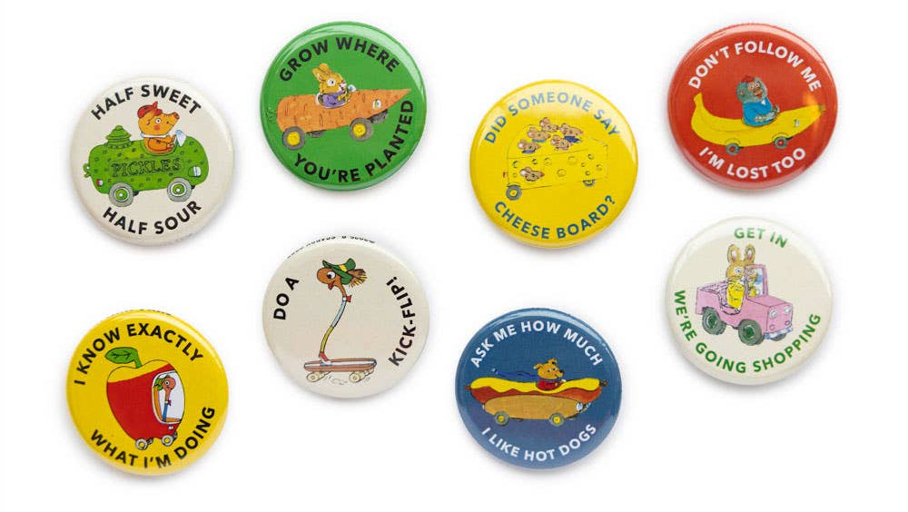 Richard Scarry Busytown Button (Assorted Styles)