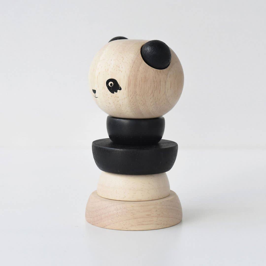 Panda Wood Stacker by Wee Gallery