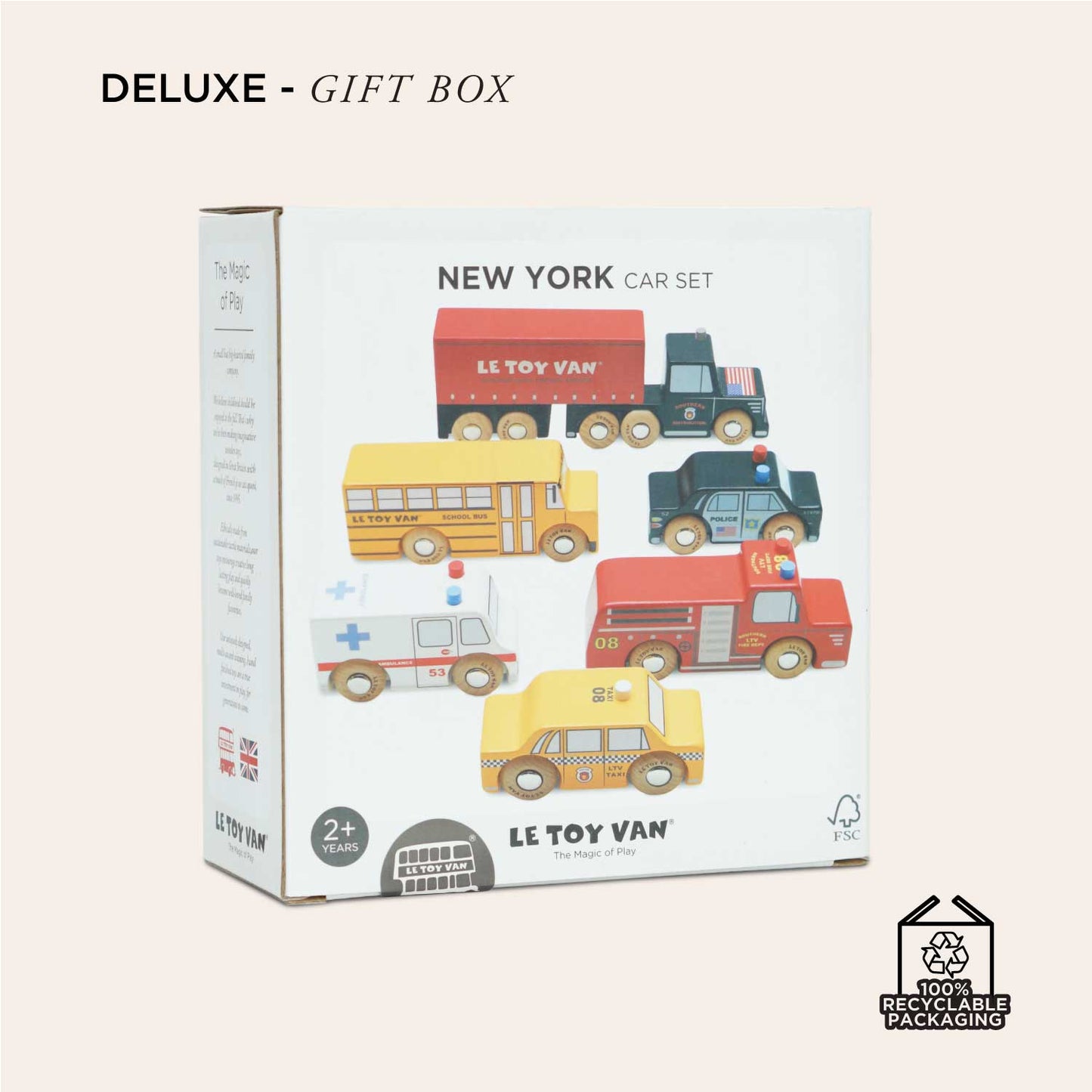 American Wooden Car Set by Le Toy Van