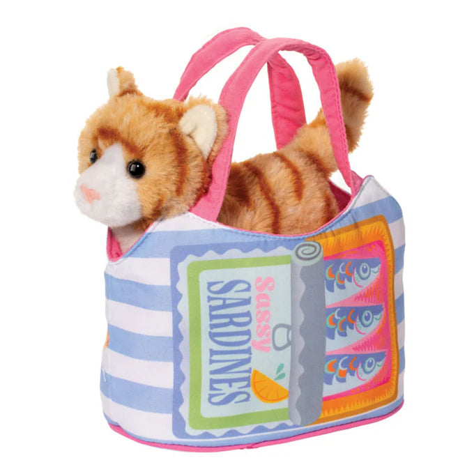 Sardine Sassy Pet Sak with Striped Cat