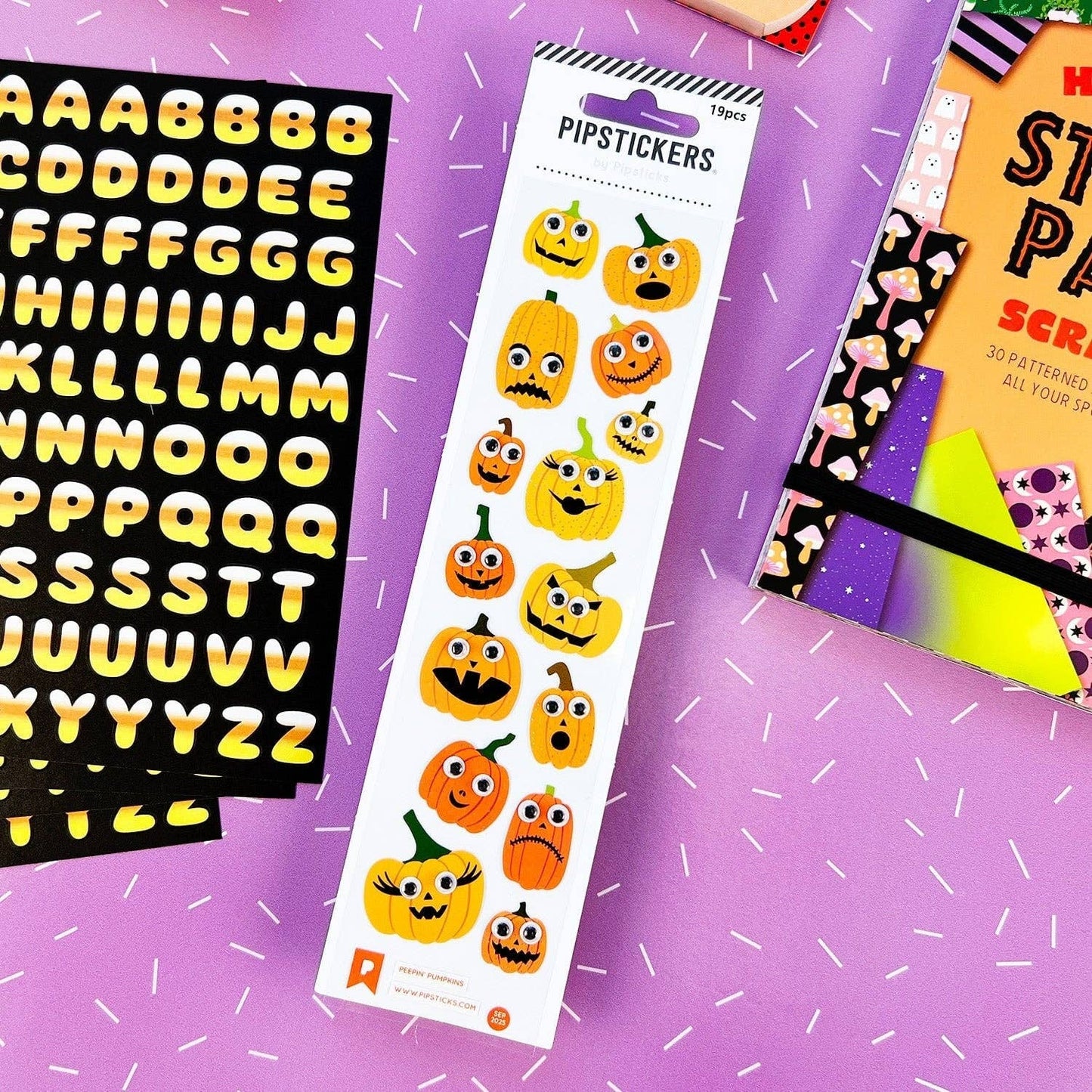 Peepin' Pumpkins Googly Eye Stickers