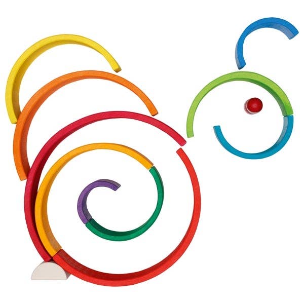 Large Rainbow Wooden Building Blocks