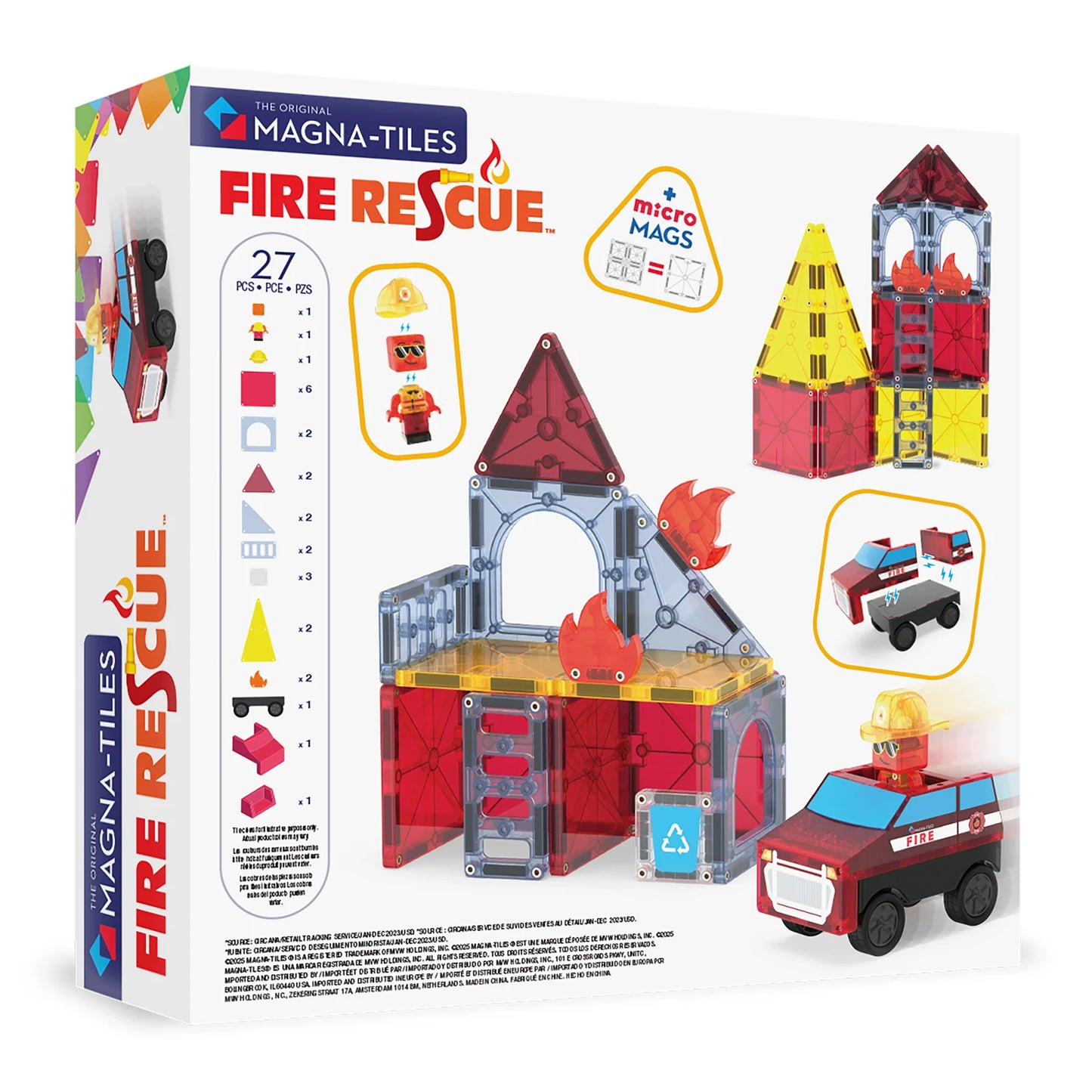 Magna-Tiles Fire Rescue 27 Piece Set