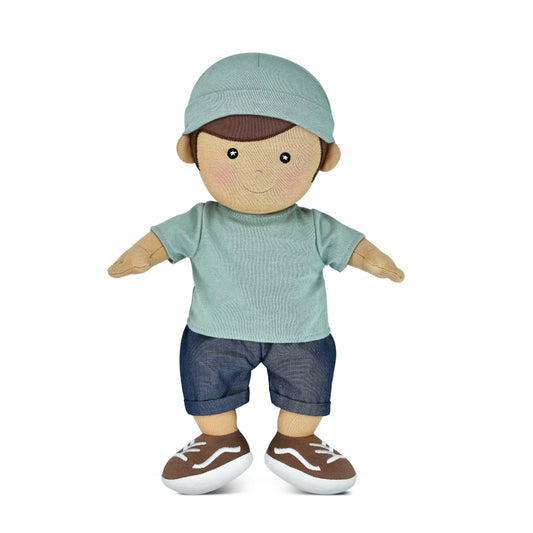 Apple Park Kids Doll - Levi in Sage