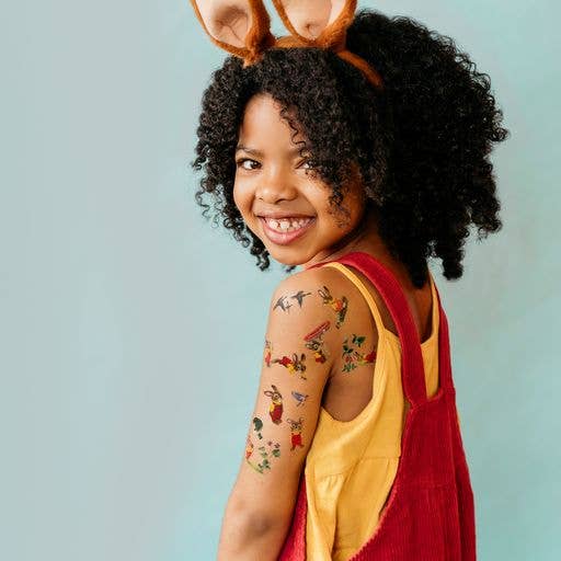 I am a Bunny Richard Scarry Temporary Tattoo Sheet - Tattly