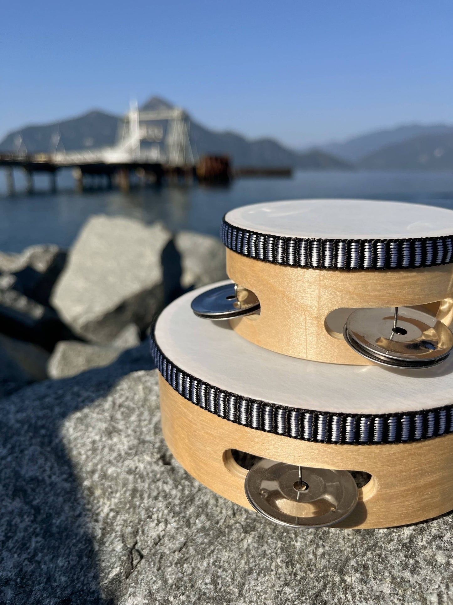 Mini Wooden Tambourine