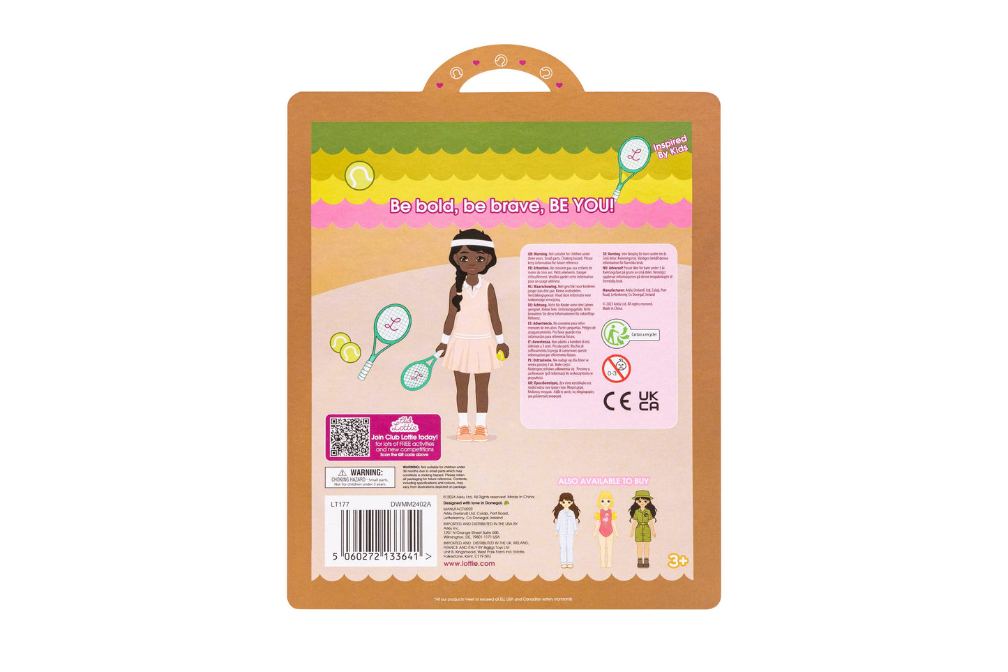 Tennis Club Lottie Doll Accessories