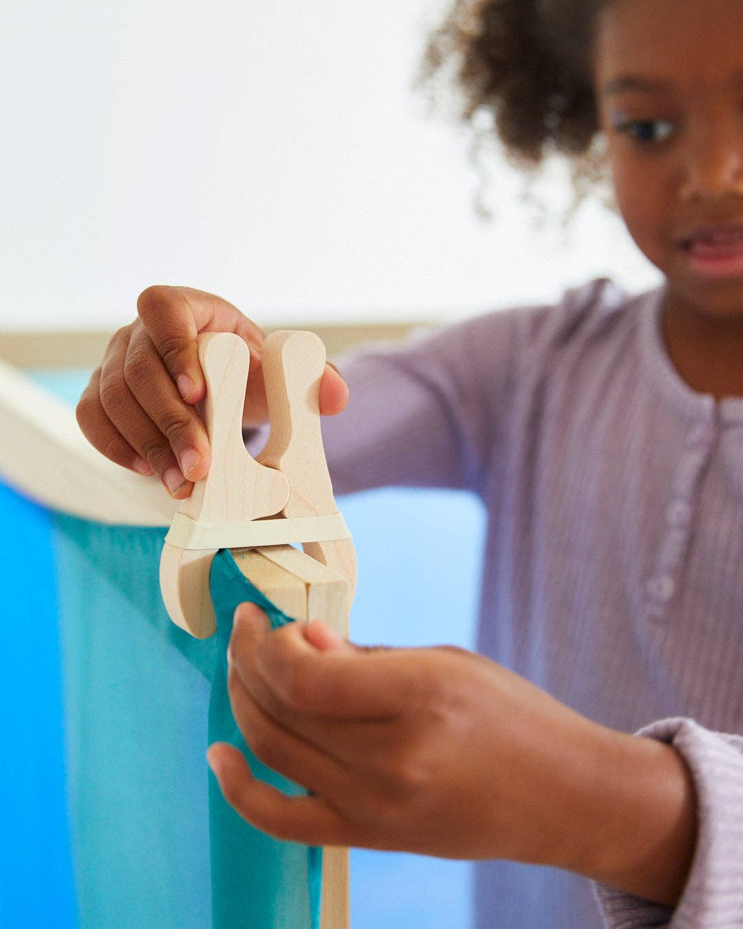 Wooden Playclips Fort Building Toy by Sarah's Silks