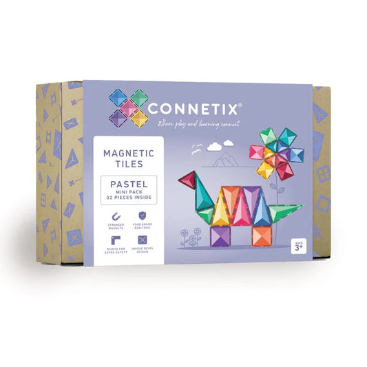 Pastel Mini Pack, 32 Pieces - Connetix