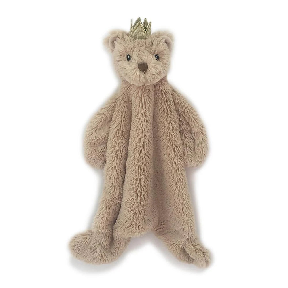 Prince Bear Baby Security Blanket by Mon Ami