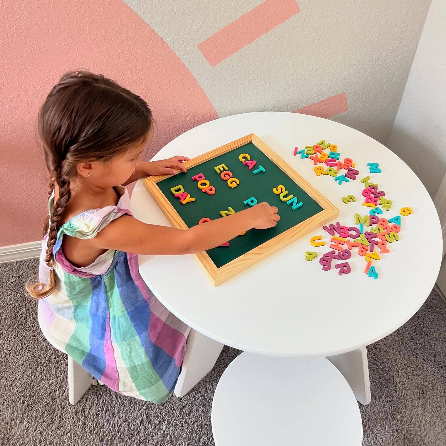12x12 Green Magnetic Chalkboard by The Type Set Co