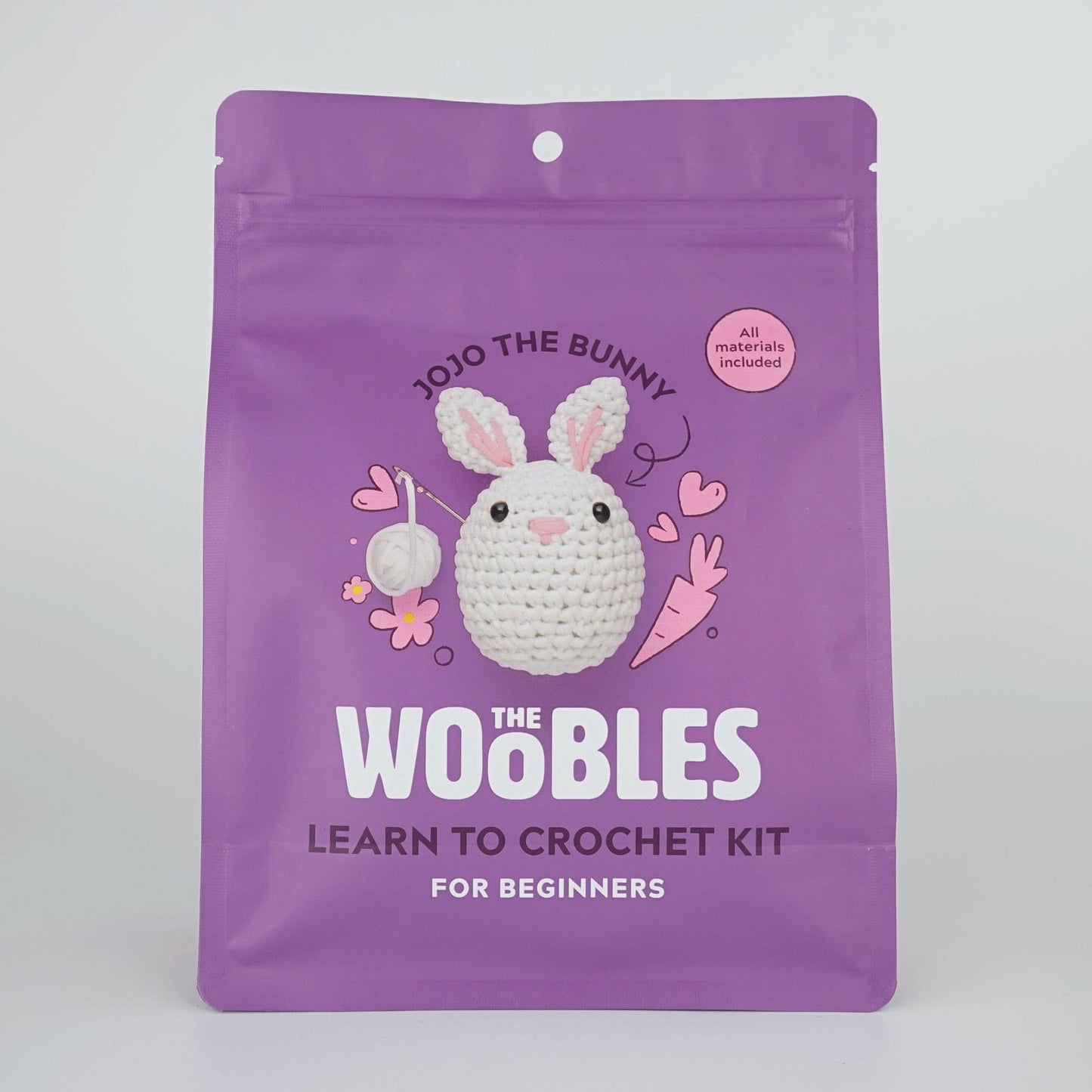 Jojo the Bunny Beginner Crochet Kit | The Woobles