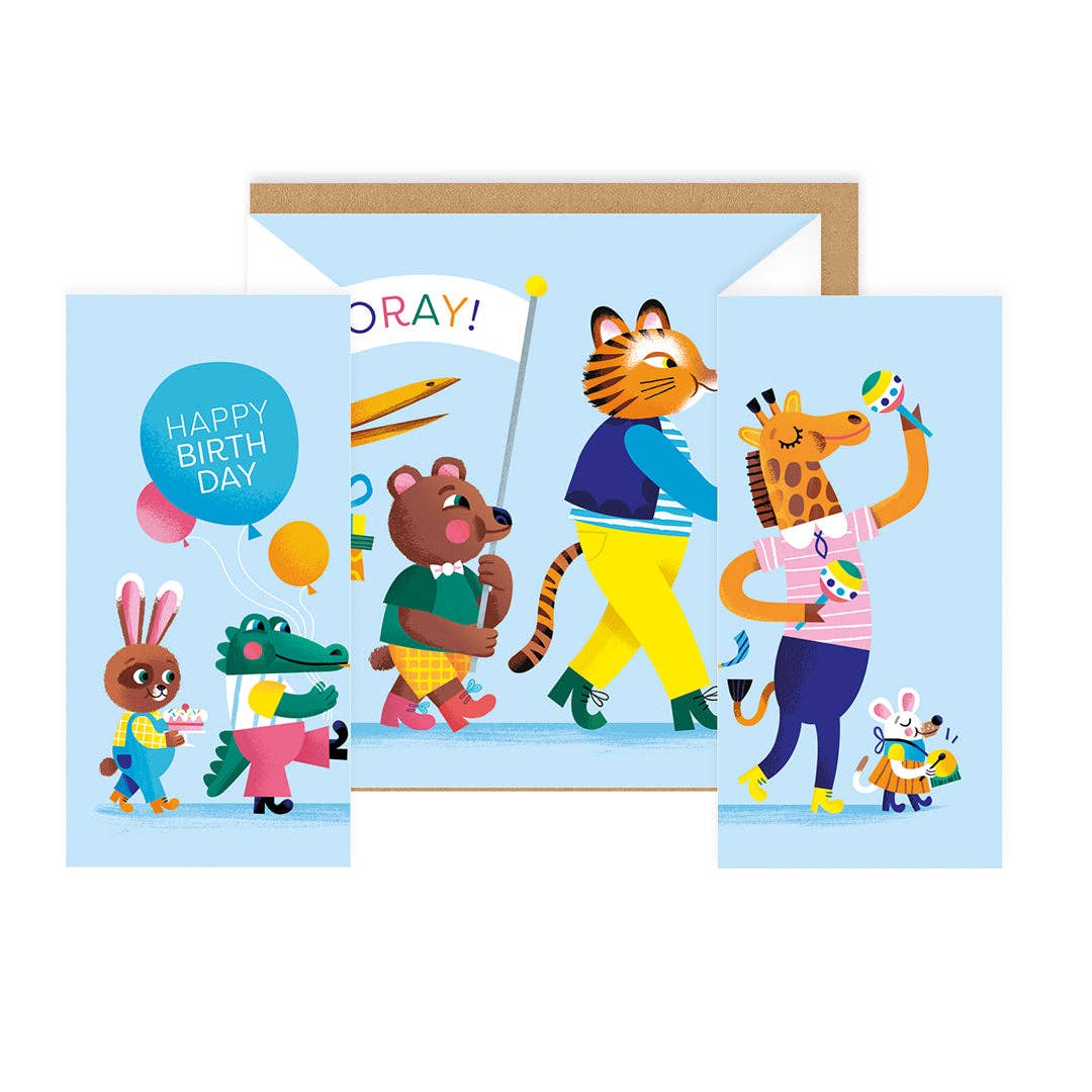Birthday Parade Greeting Card