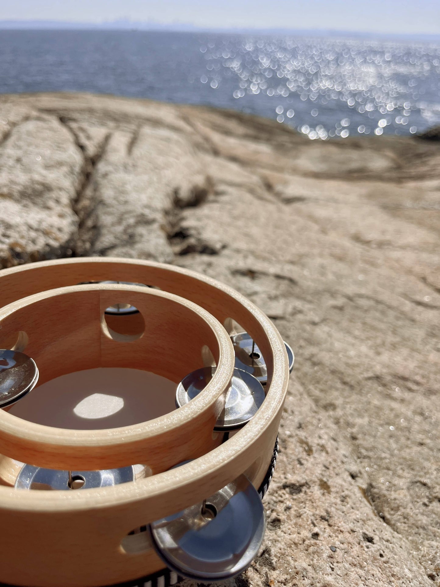 Mini Wooden Tambourine