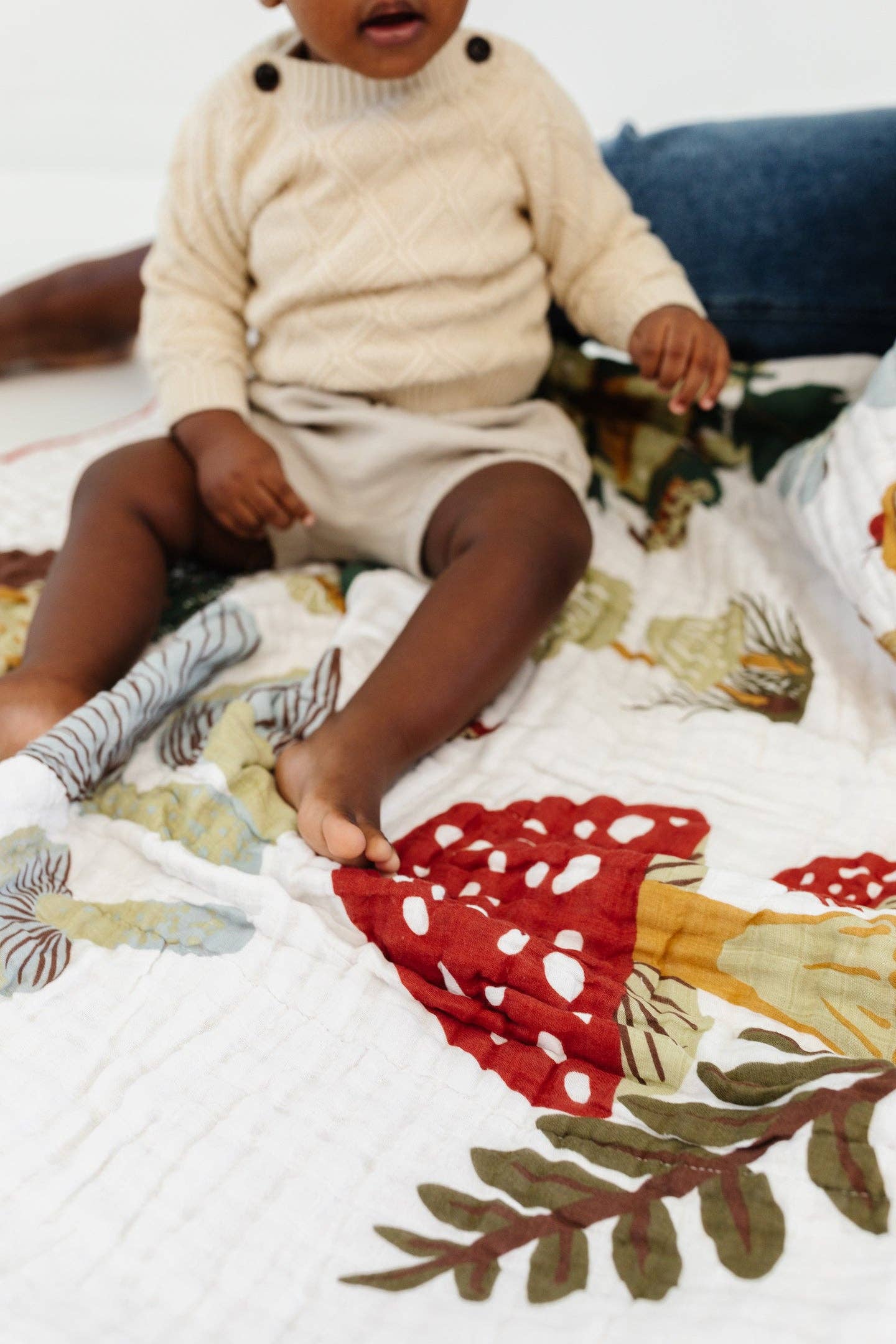 Mushroom Quilt | Cotton Muslin
