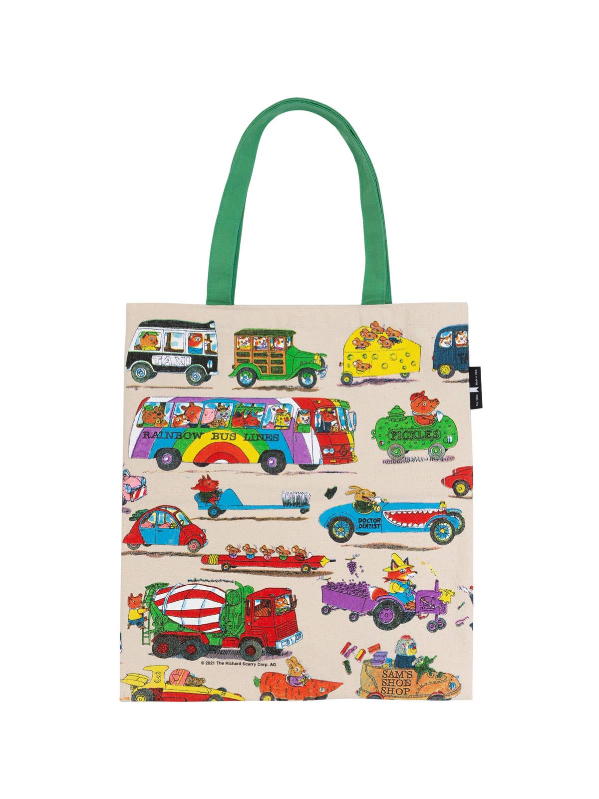 Richard Scarry: Cars and Trucks and Things That Go Tote Bag by Out of Print