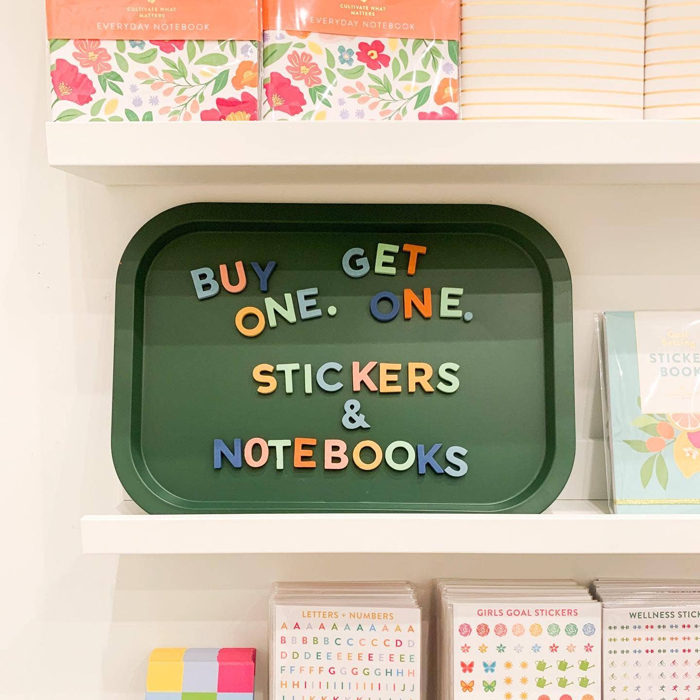 1" Rainbow Dream Magnetic Letters by The Type Set Co