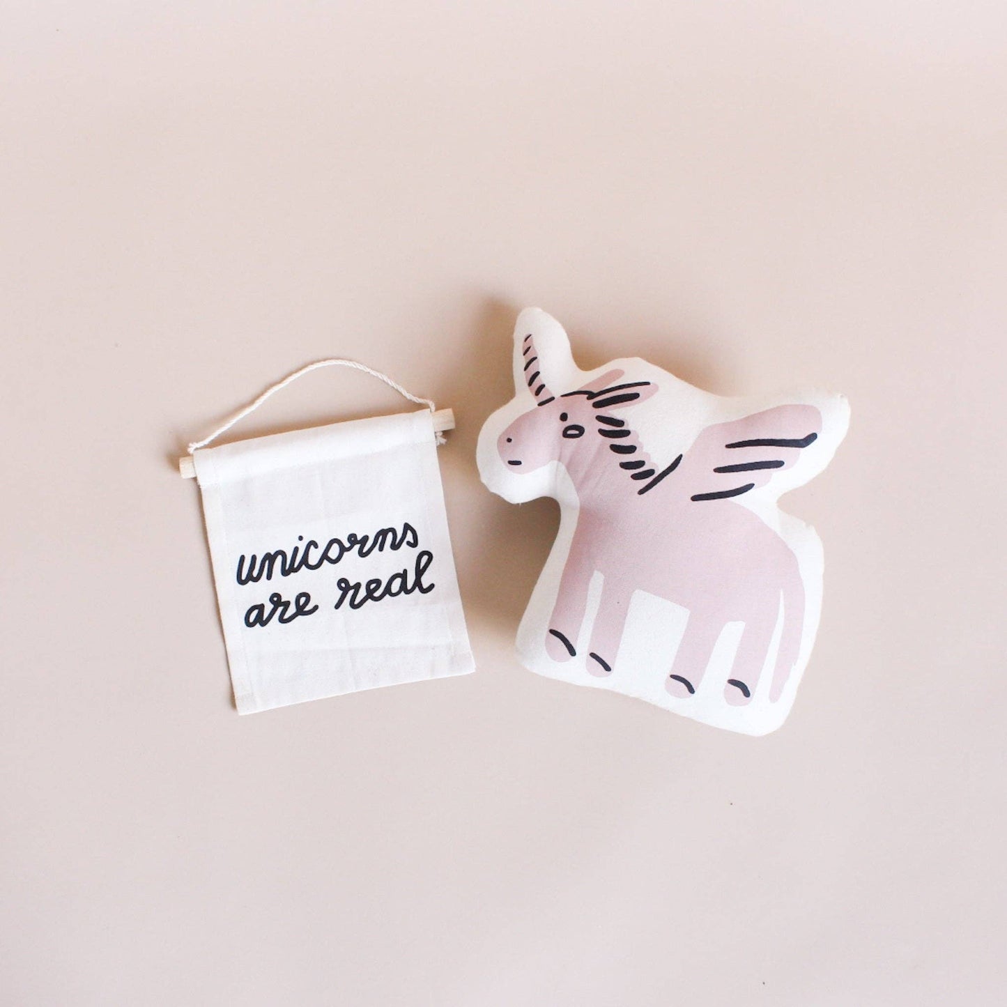 Unicorns are Real Canvas Hang Sign