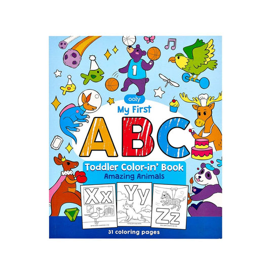 ABC: Amazing Animals Toddler Coloring Book by OOLY