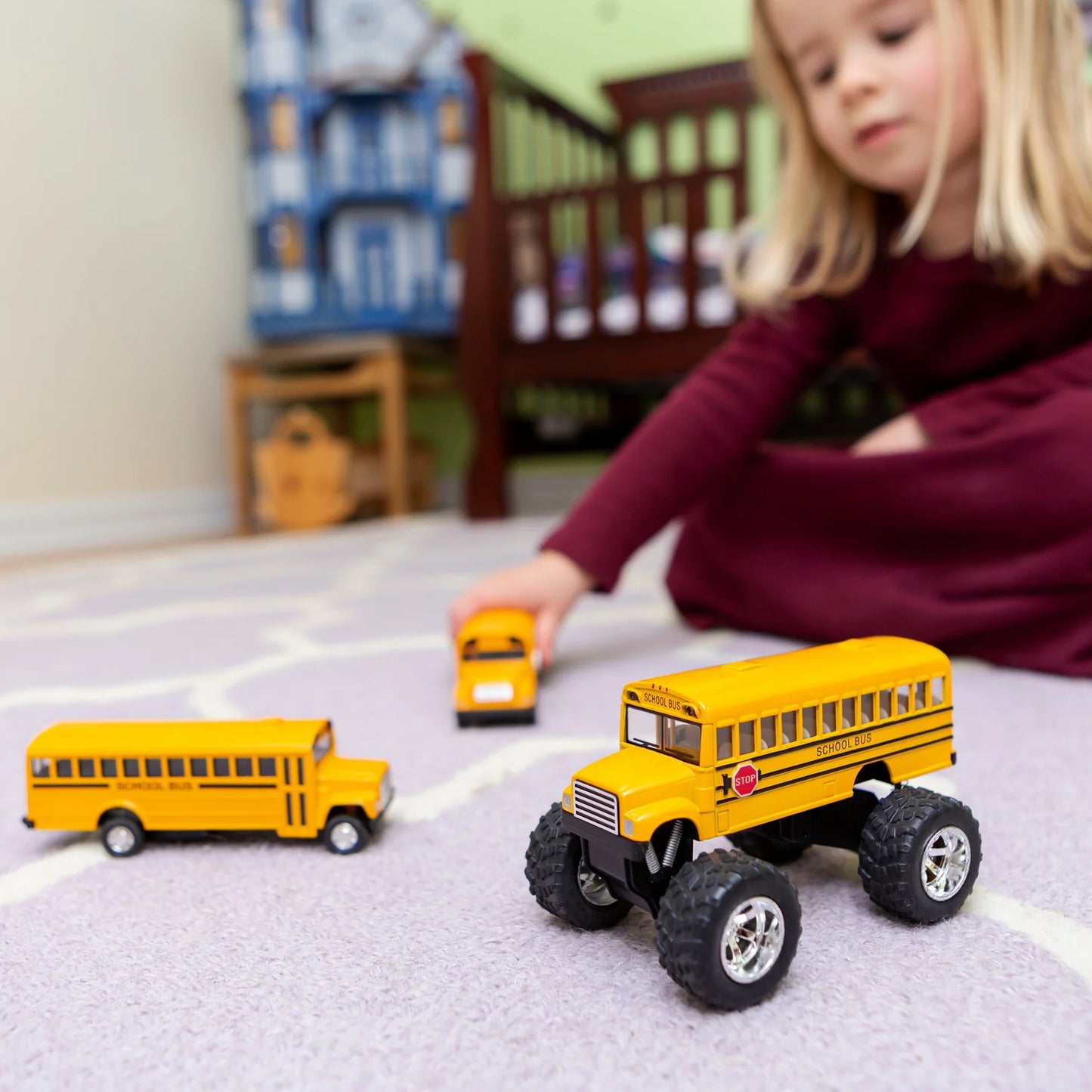 Monster School Bus Diecast Car