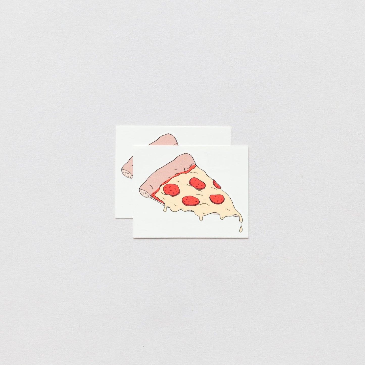 Pizza Slice Temporary Tattoo Pair