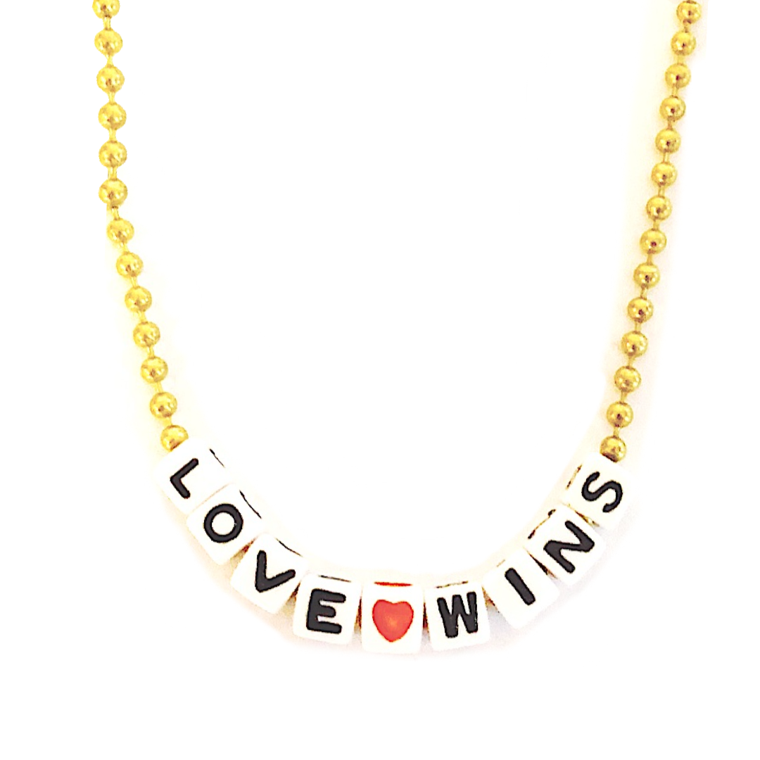"Love Wins" Necklace by Gunner & Lux