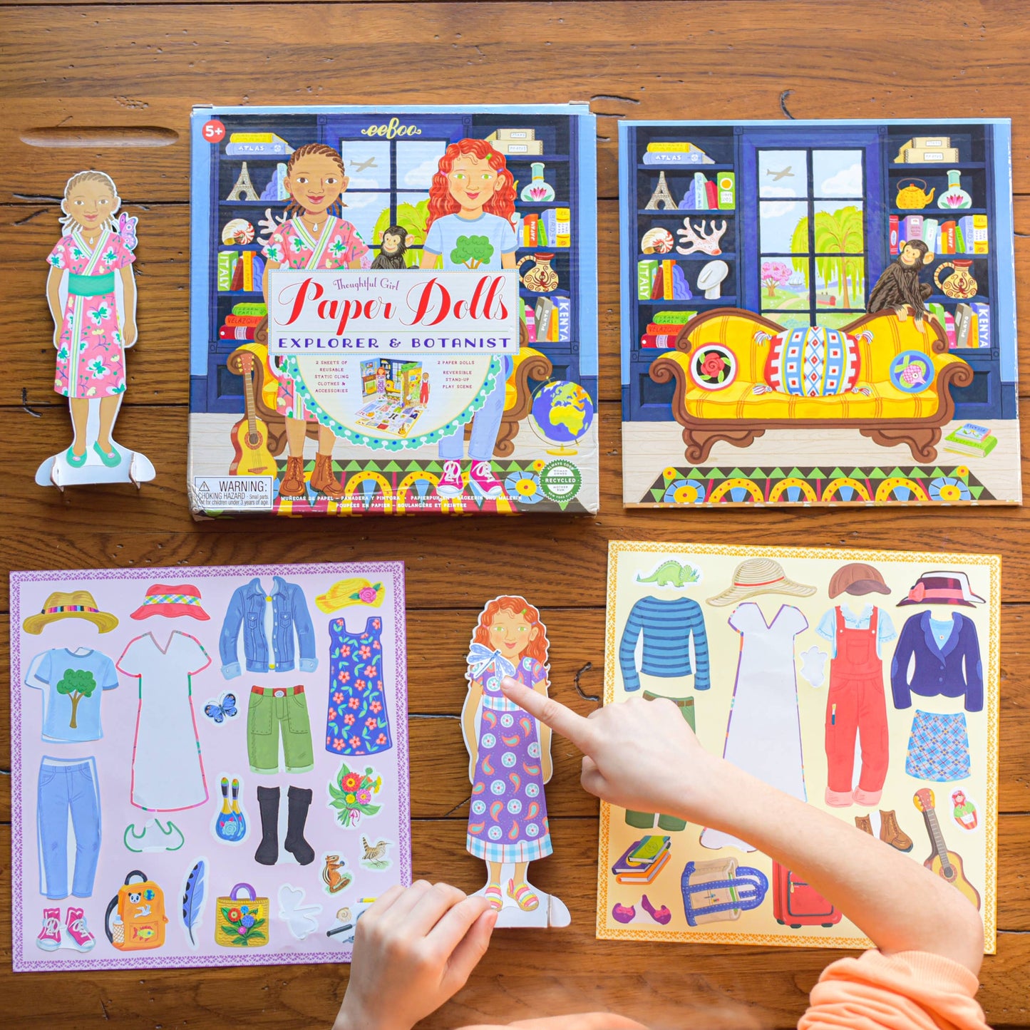 Explorer and Botanist Paper Doll Set by eeBoo