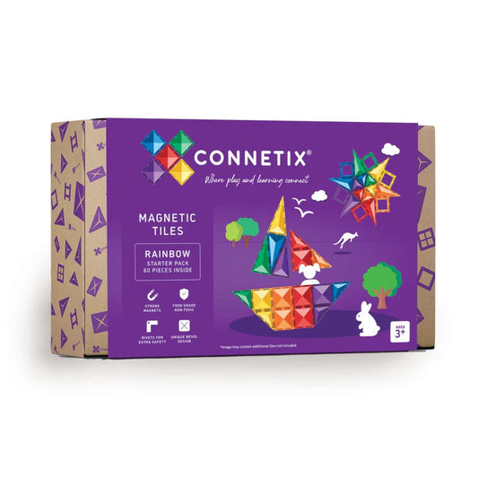 Rainbow Starter Pack, 60 Pieces - Connetix