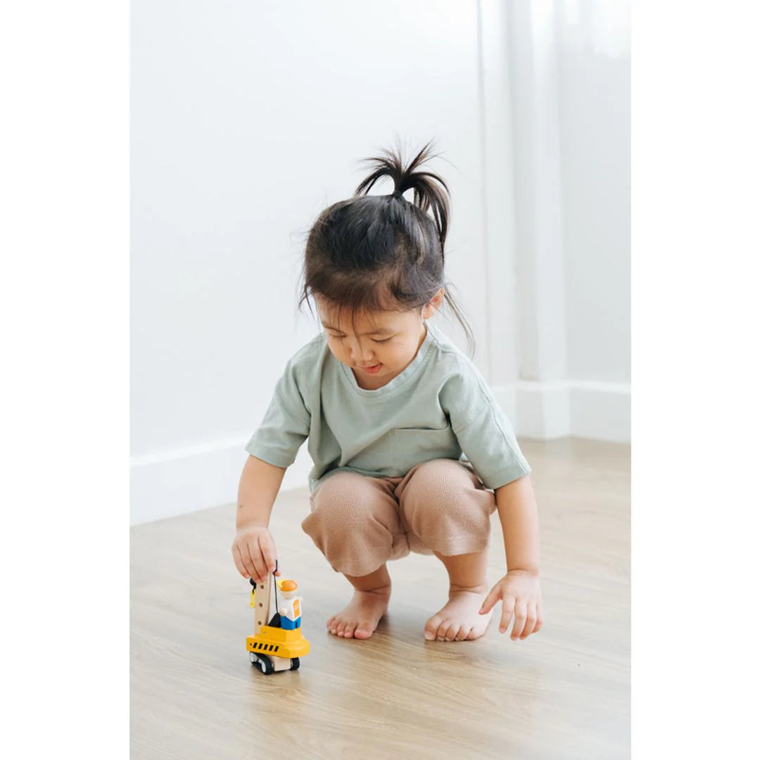 Wooden Construction Vehicles Set by Plan Toys
