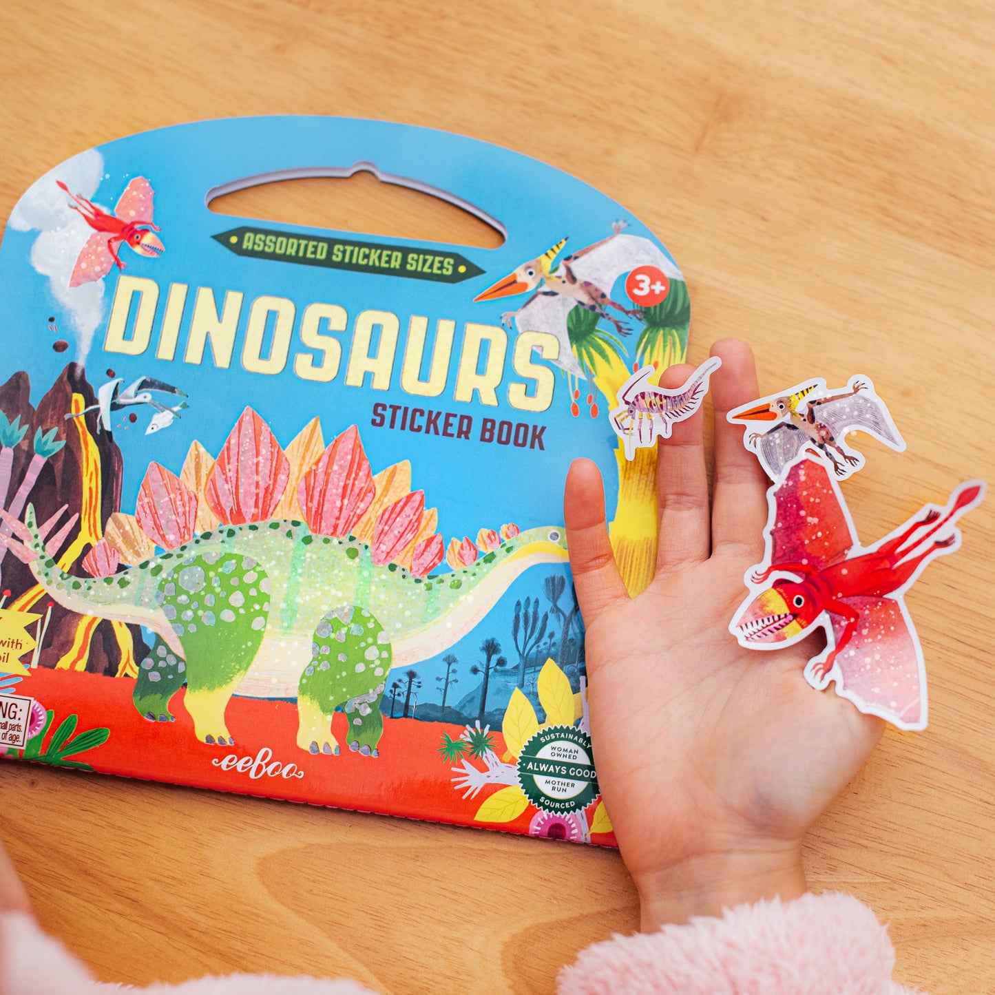 Dinosaurs Shiny Sticker Book by eeBoo